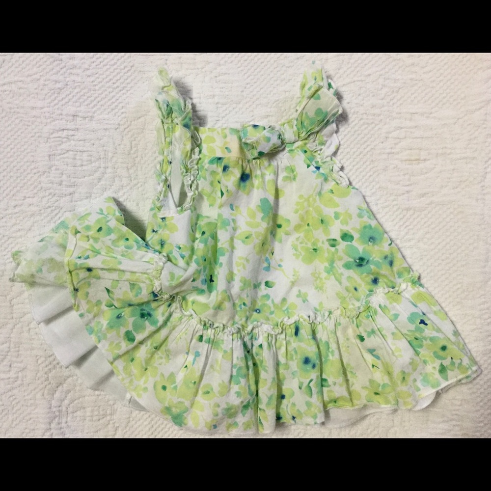 Floral Cotton Sun Dress, Lined, Sz. 12 Mos.